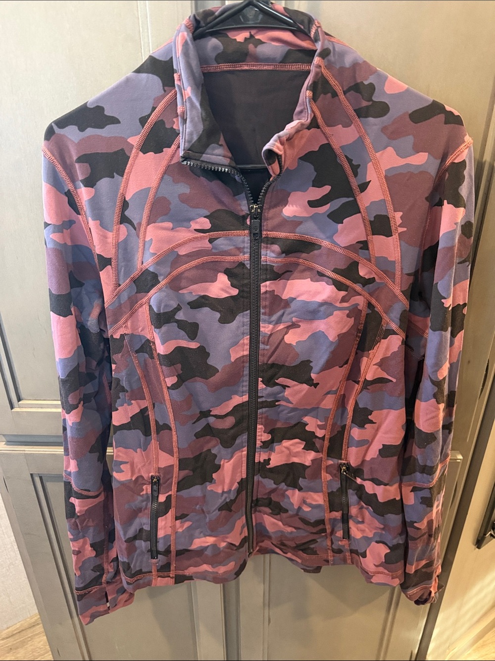 lululemon athletica Pink & Purple Camo Zip Jacket
